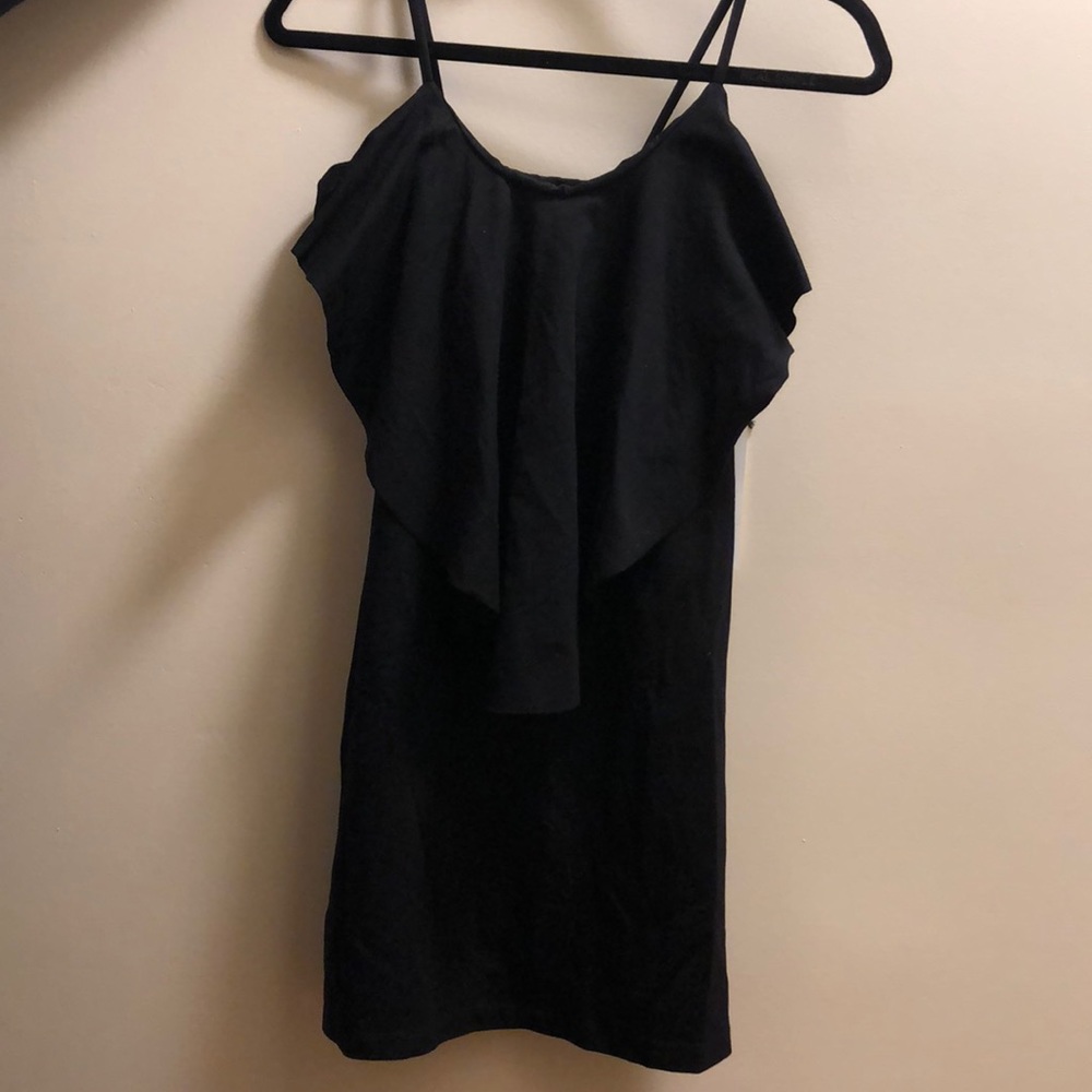 Susana Monaco Spaghetti Strap Dress w/ Overlay